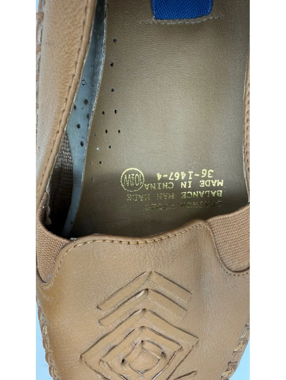 Valley Lane Tan Leather Moccasin Loafers Women’s 10.5W Wide Comfort Shoes